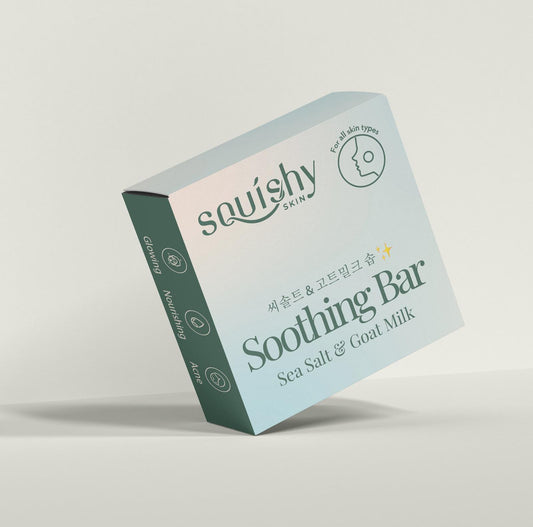 Soothing bar soap cleanser